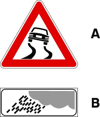 Strada sdrucciolevole